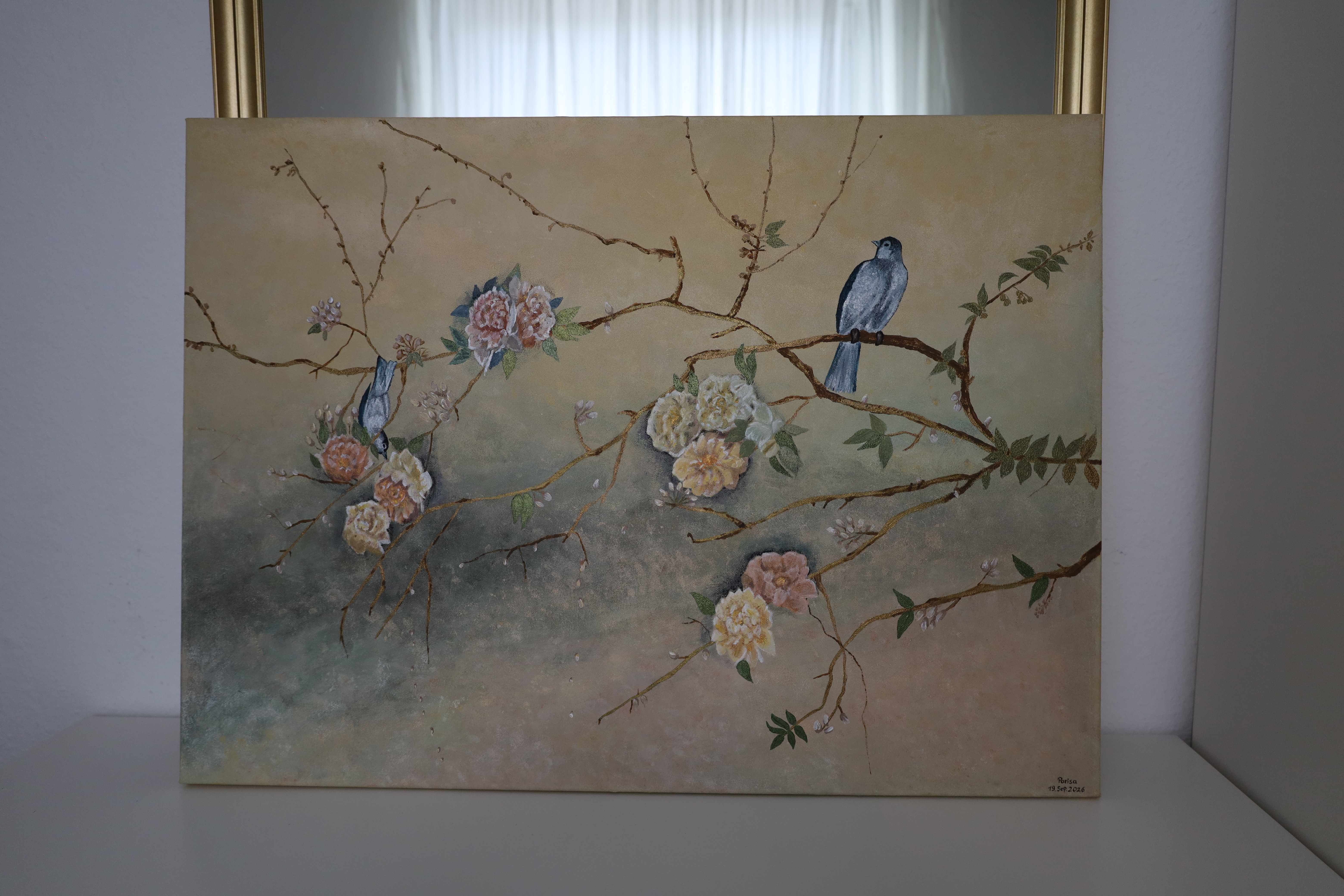 Les Oiseaux Bleus detail